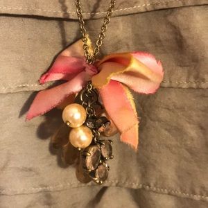 3/$18 J Crew Antiqued Bow Bead Necklace